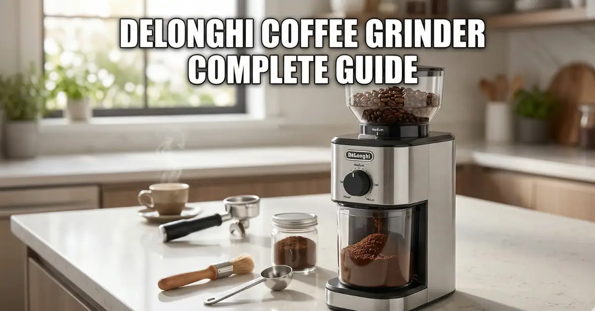 DeLonghi Coffee Grinder Complete Guide: Types, Usage & Maintenance