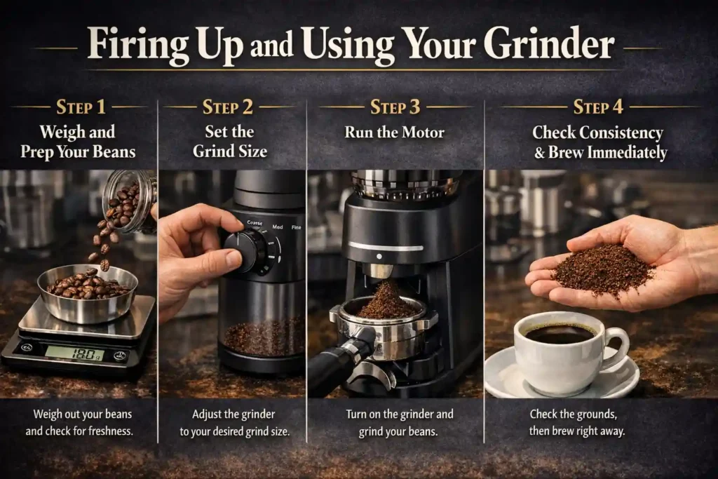 Firing Up and Using Your Grinder