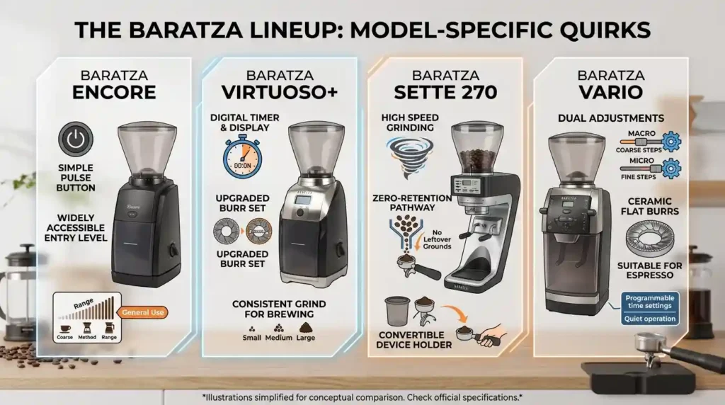 The Baratza Lineup Model-Specific Quirks