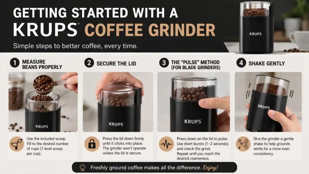 Getting Started With a Krups Coffee Grinder
