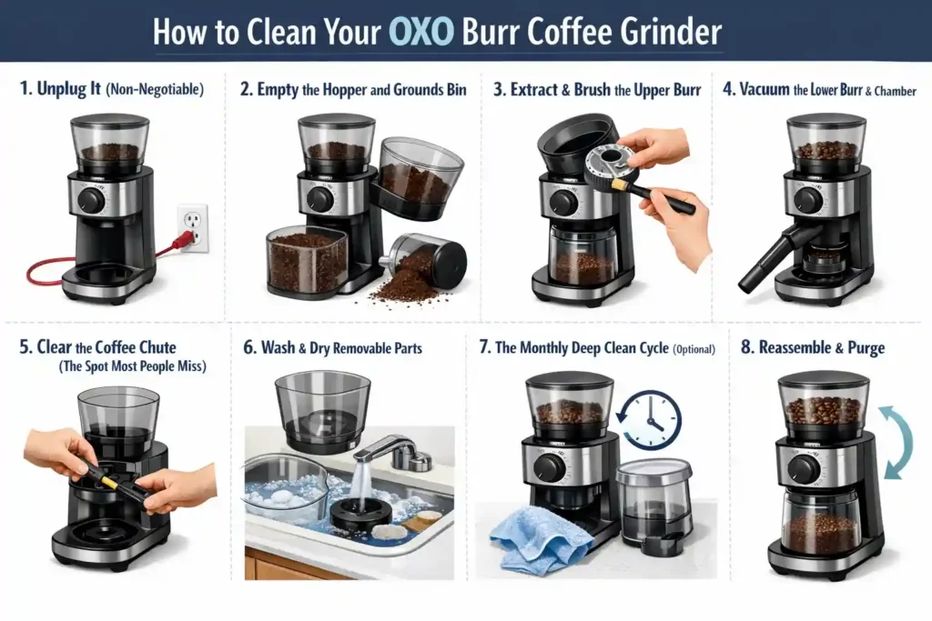 How to Clean Your OXO Coffee Grinder