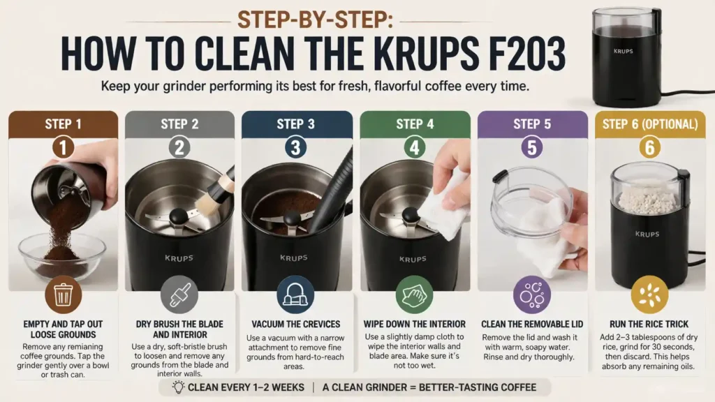 How to Clean the Krups F203