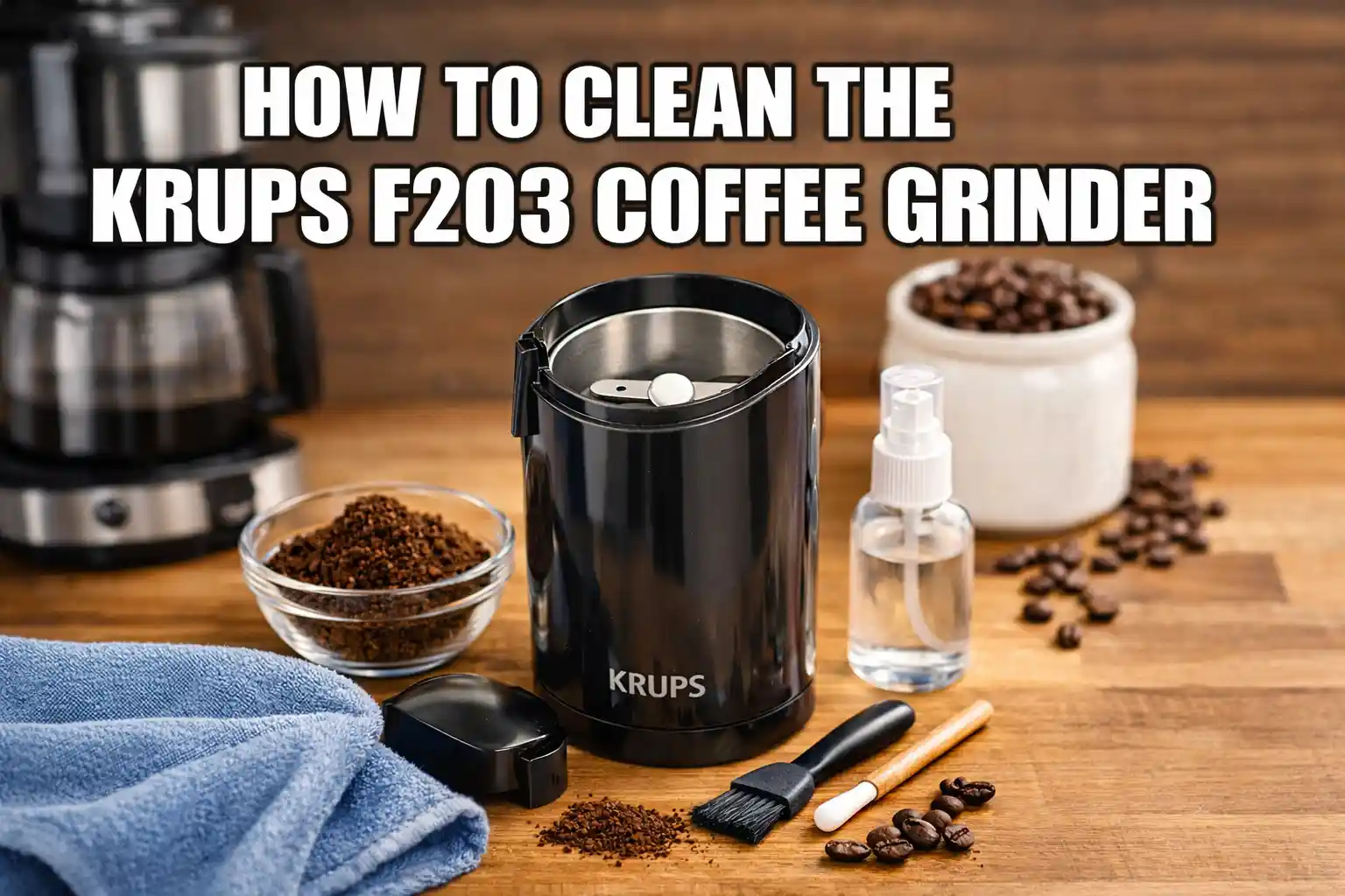 How to Clean the Krups F203 Coffee Grinder (Without Ruining the Motor)