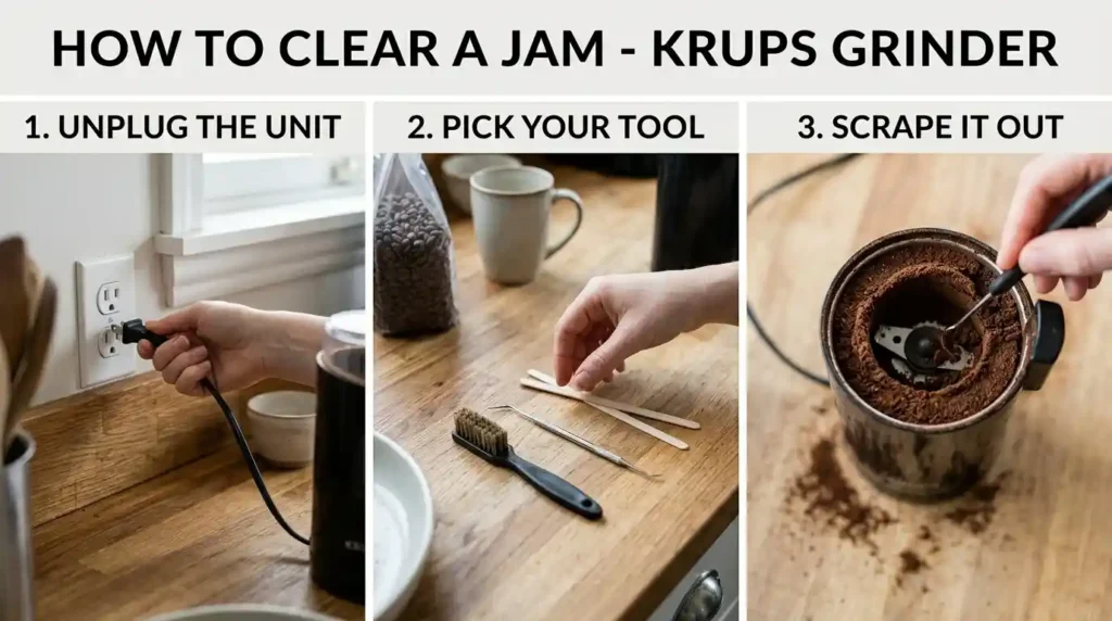 How to clear the jam