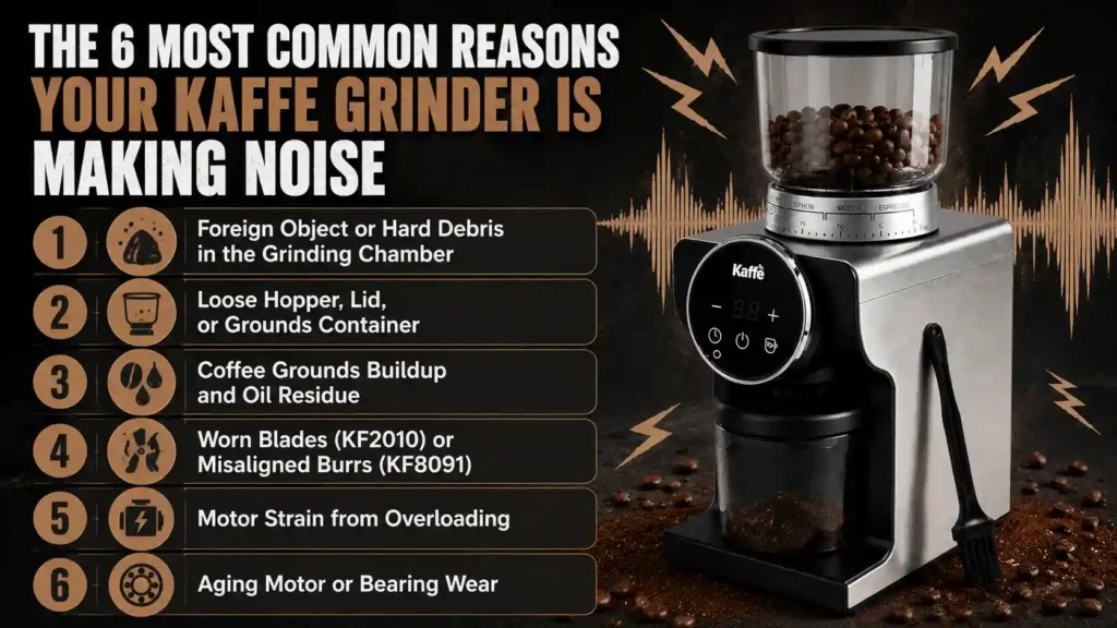 6 Most Common Reasons Your Kaffe Grinder Is Making Noise