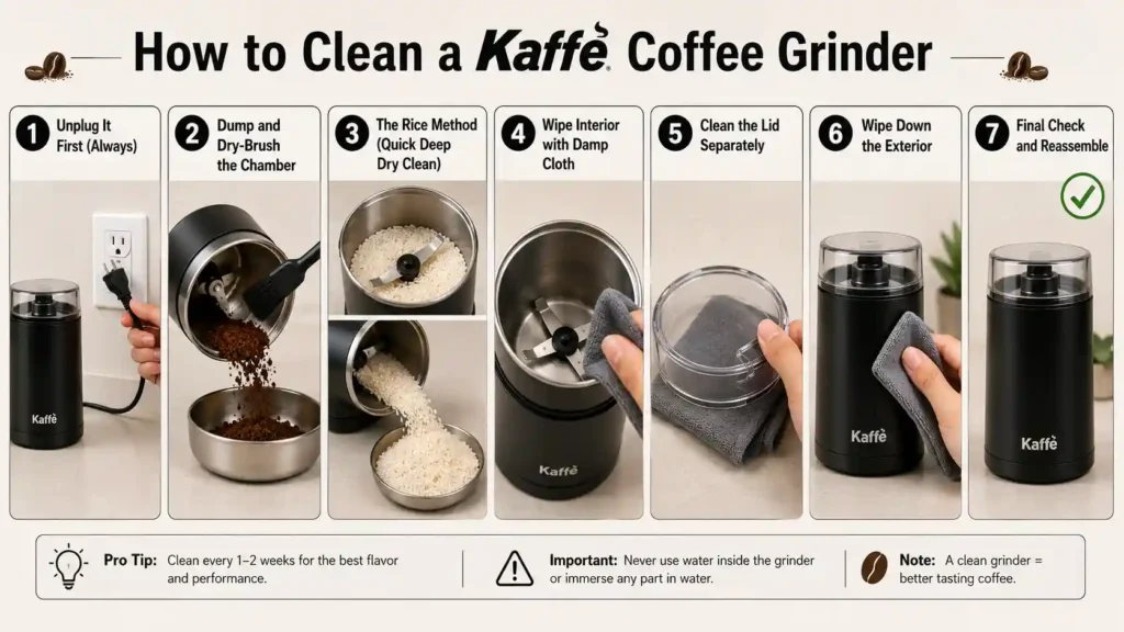 How to Clean Kaffe Coffee Grinder