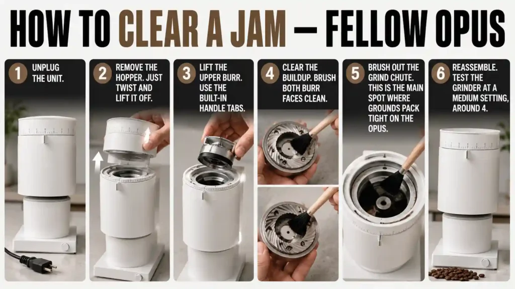 How to Clear a Jam — Fellow Opus