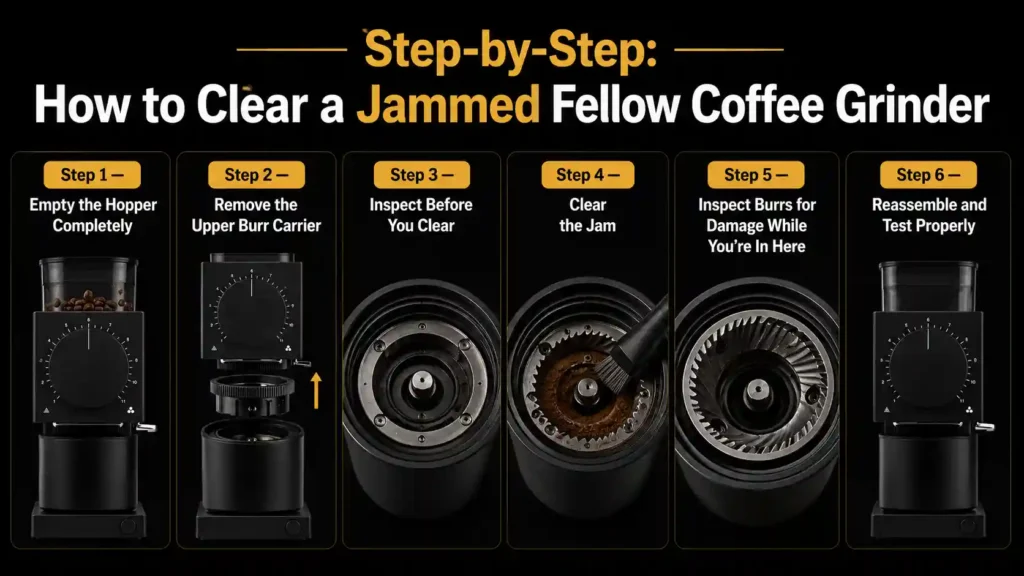 How to Clear a Jammed Fellow Coffee Grinder