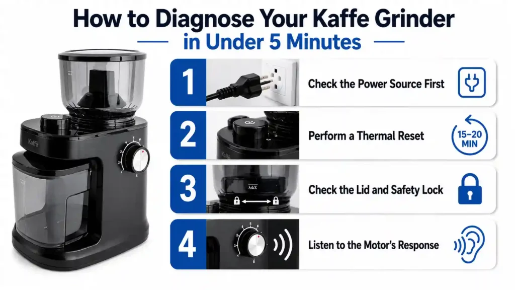 How to Diagnose Your Kaffe Grinder in Under 5 Minutes