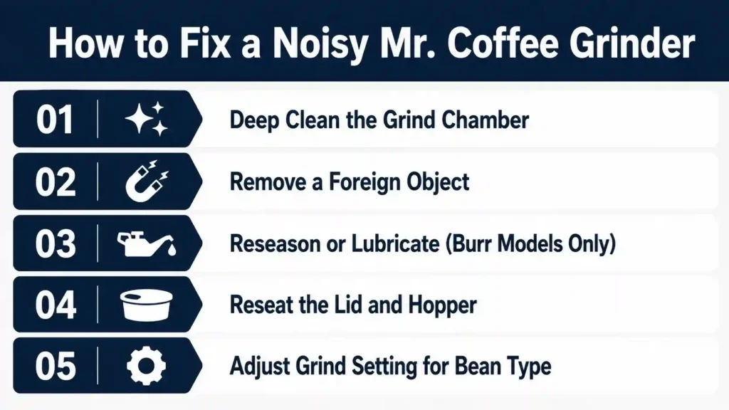How to Fix a Noisy Mr. Coffee Grinder
