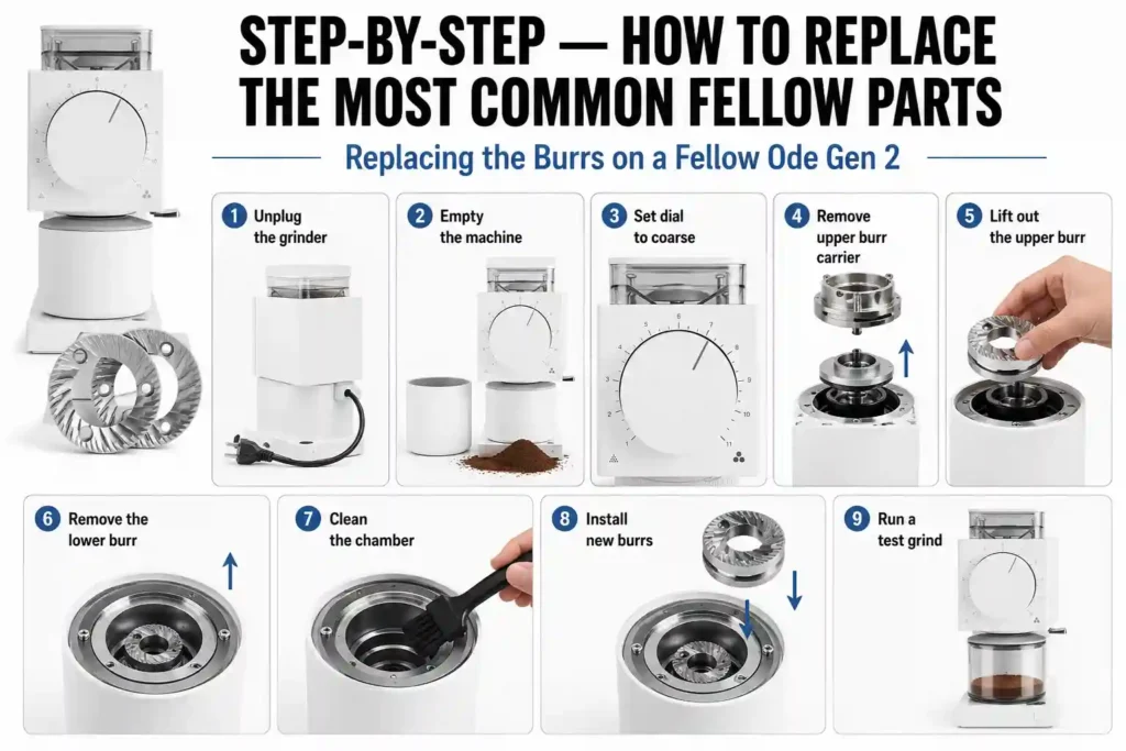 How to Replace the Most Common Fellow Parts