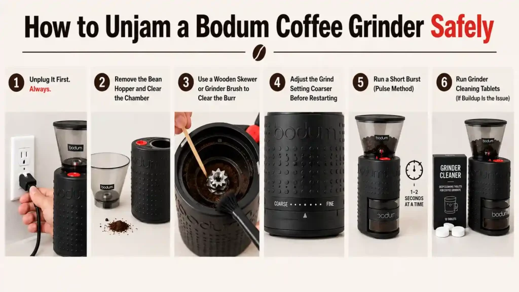 How to Unjam a Bodum Coffee Grinder Safely