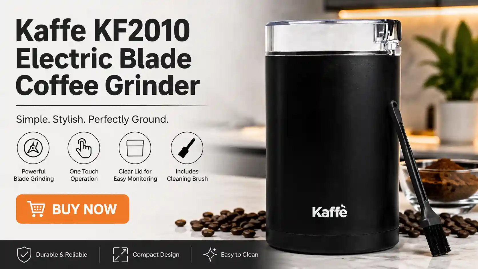 Kaffe KF2010 Electric Blade Coffee Grinder Review: Fresh Grind, Real Results