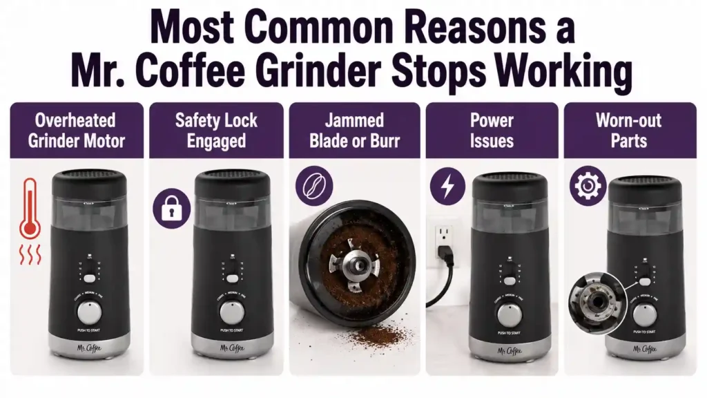 Most Common Reasons a Mr. Coffee Grinder Stops Working