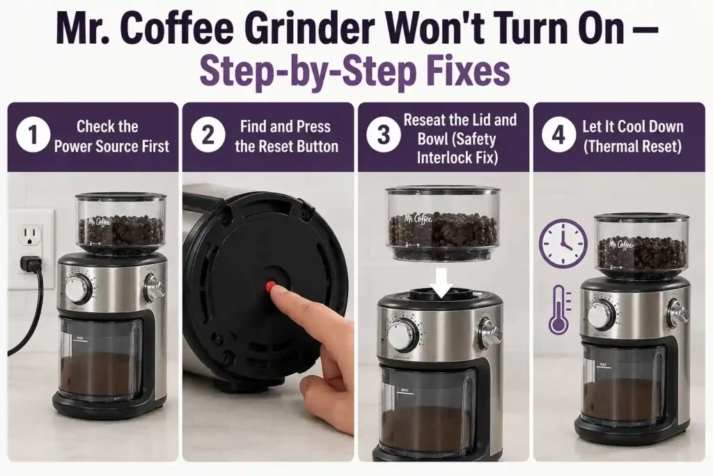 Mr. Coffee Grinder Won't Turn On — Step-by-Step Fixes