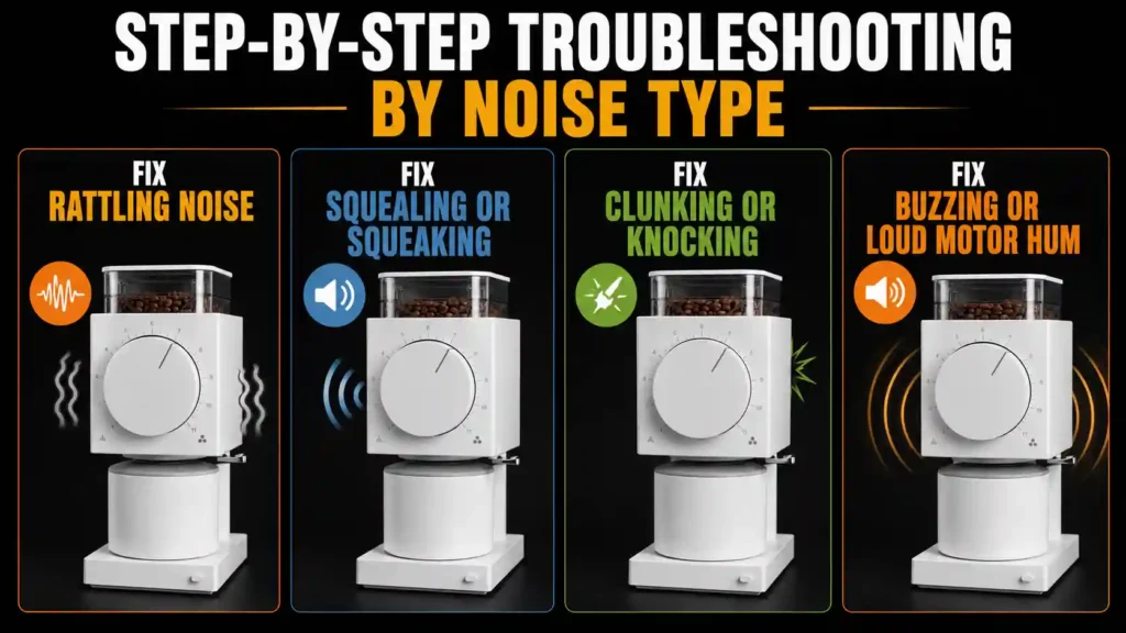 Step-by-Step Troubleshooting by Noise Type
