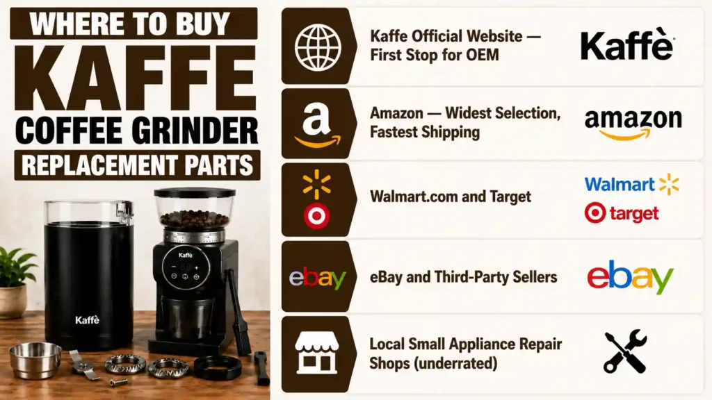 Where to Buy Kaffe Coffee Grinder Replacement Parts
