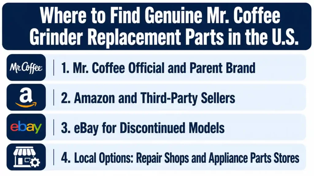 Where to Find Genuine Mr. Coffee Grinder Replacement Parts in the U.S.