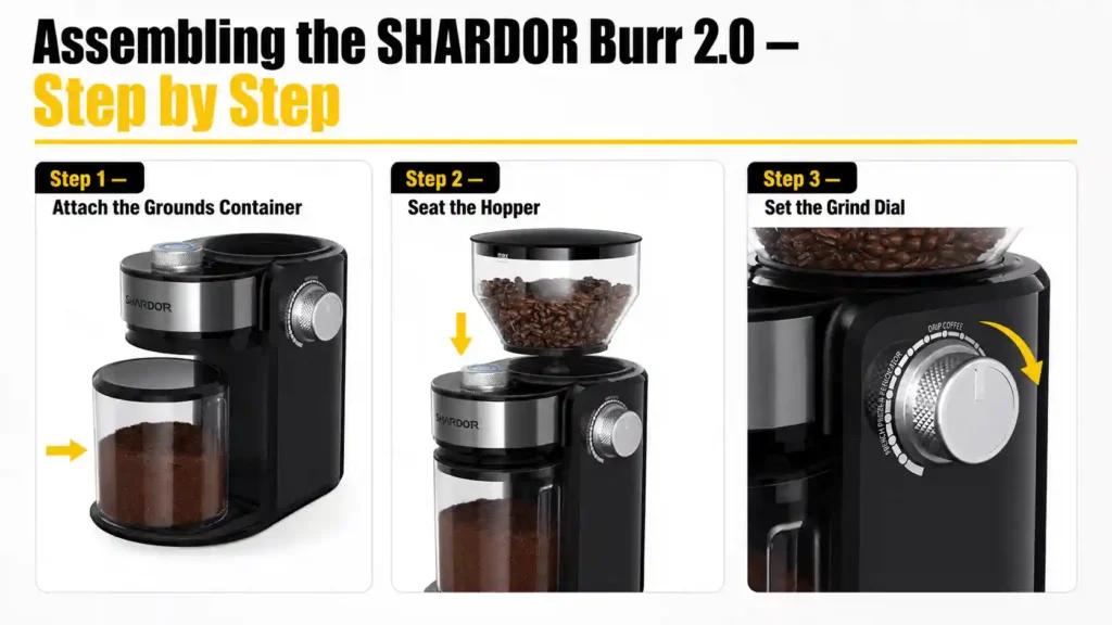Assembling the SHARDOR Burr 2.0 — Step by Step