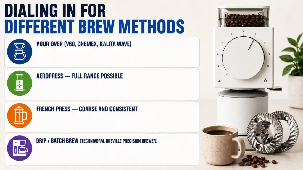Dialing In for Different Brew Methods
