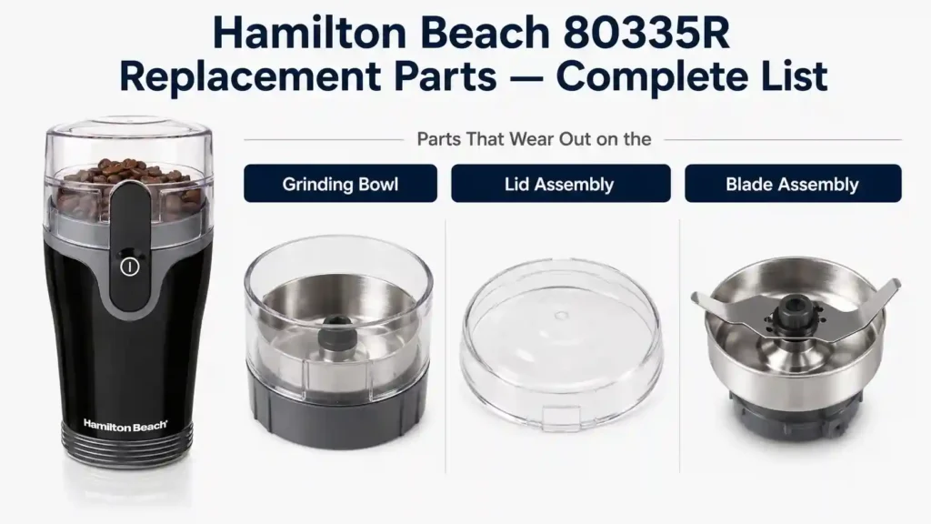 Hamilton Beach 80335R Replacement Parts — Complete List
