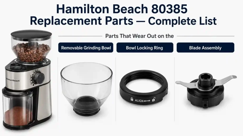 Hamilton Beach 80385 Replacement Parts — Complete List