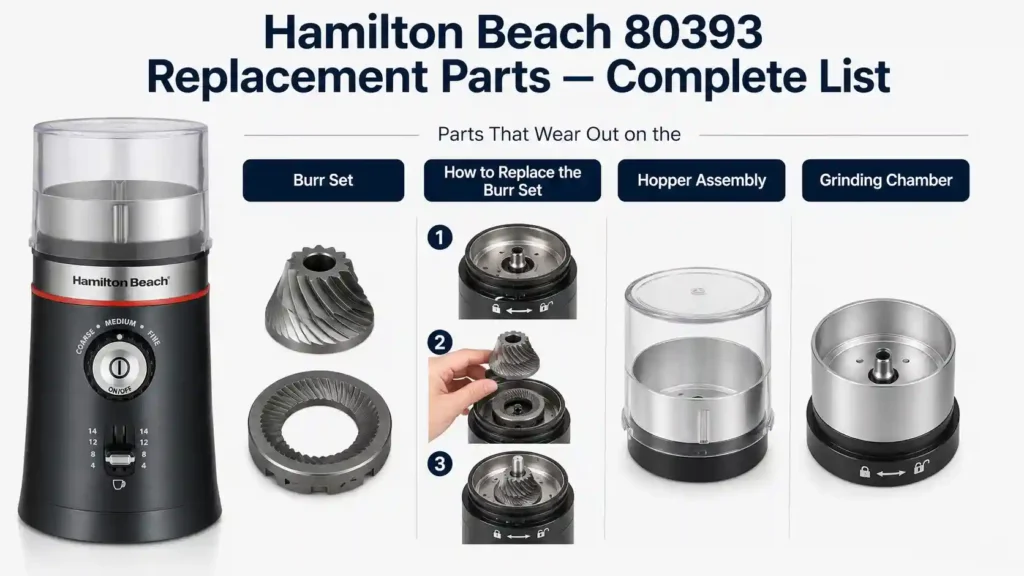 Hamilton Beach 80393 Replacement Parts — Complete List