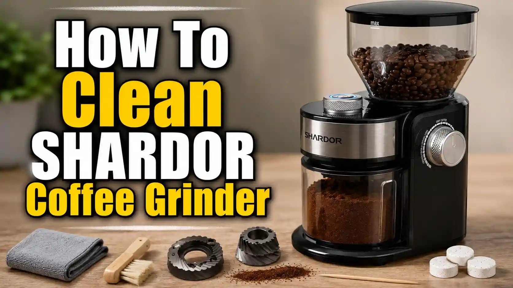 How To Clean SHARDOR Coffee Grinder (The Right Way, Step by Step)