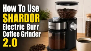 How To Use SHARDOR Electric Burr Coffee Grinder 2.0 (Complete Operating Guide)