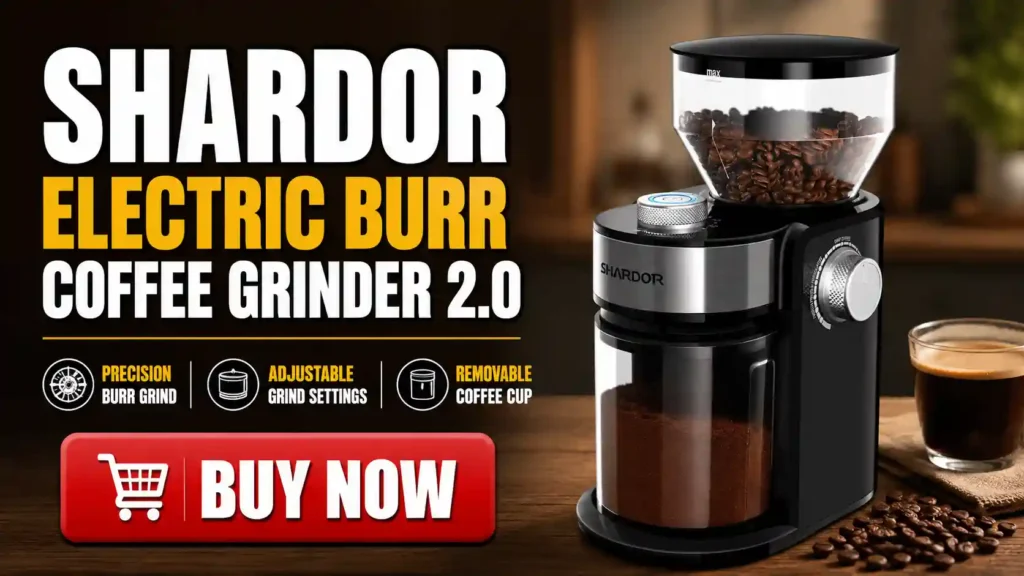 SHARDOR Electric Burr Coffee Grinder 2.0