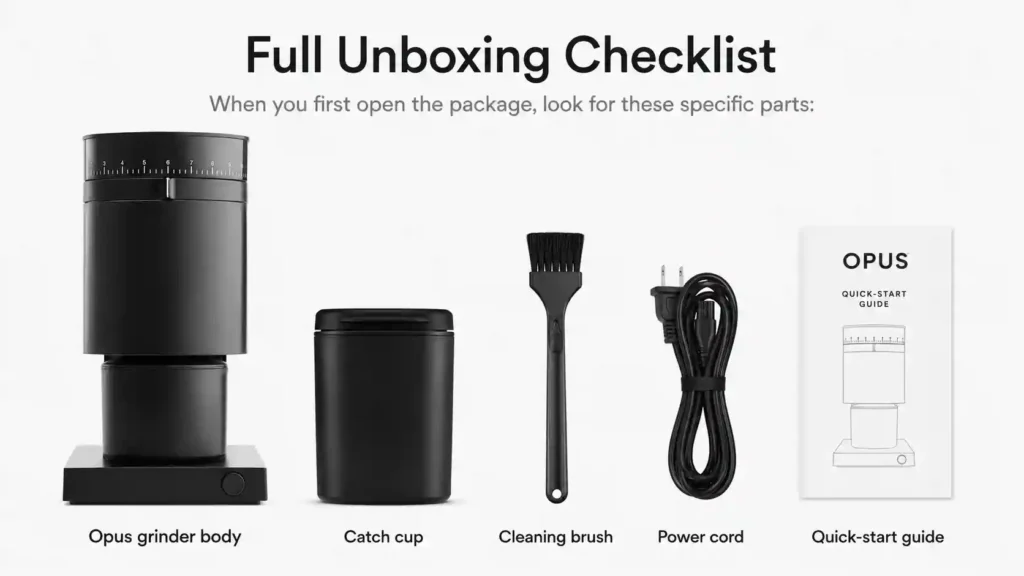 fellow opus - Full Unboxing Checklist