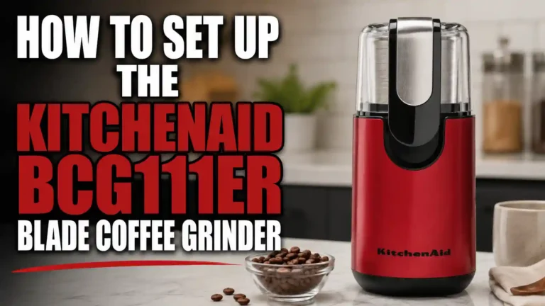 How to Set Up the KitchenAid BCG111ER Blade Coffee Grinder