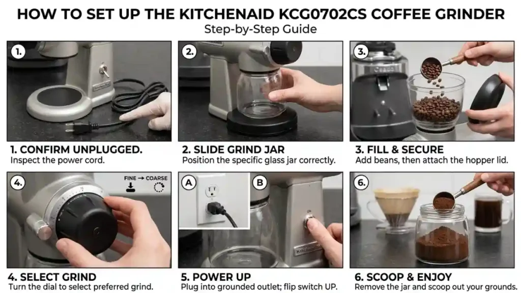 How to Set Up KitchenAid KCG0702CS Burr grinder