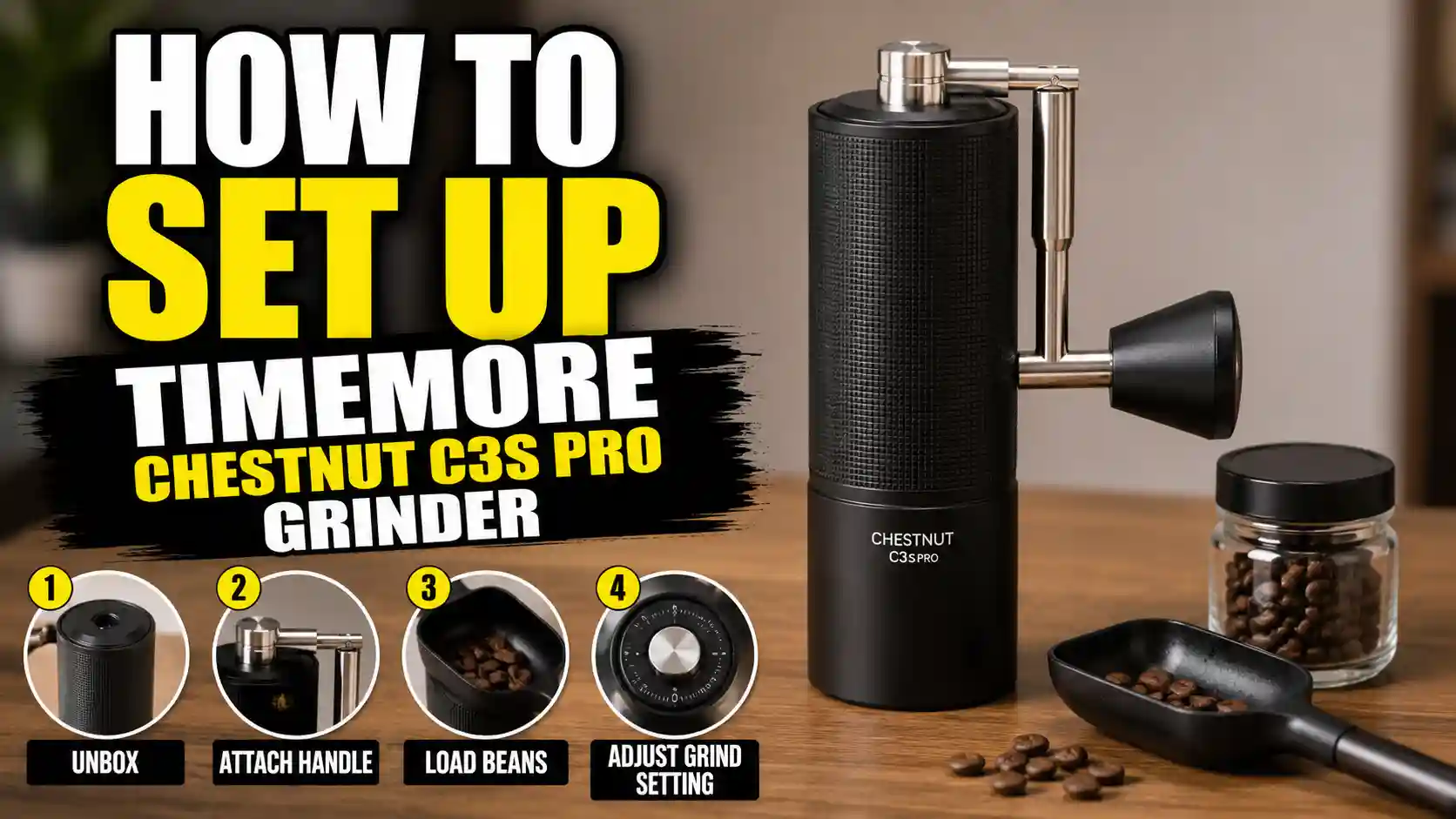 How to Set Up the TIMEMORE Chestnut C3S Pro Grinder (Step-by-Step)