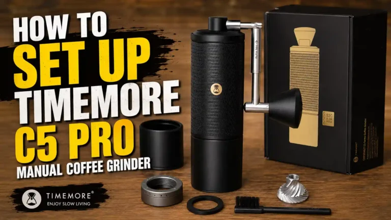 How to Set Up Your TIMEMORE C5 Pro Manual Coffee Grinder (Step-by-Step)