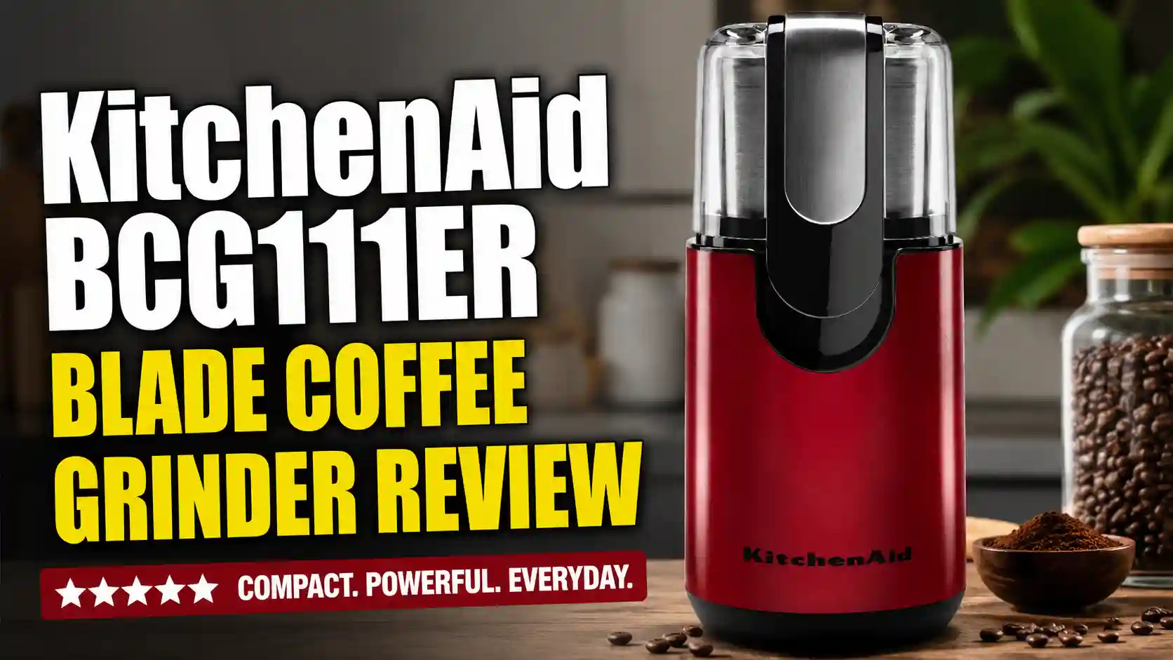 KitchenAid BCG111ER Blade Coffee Grinder Review: Is the Empire Red One-Touch Grinder Worth It?