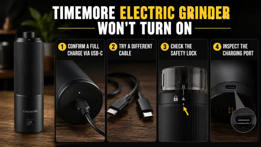Timemore Electric Grinder Won't Turn On