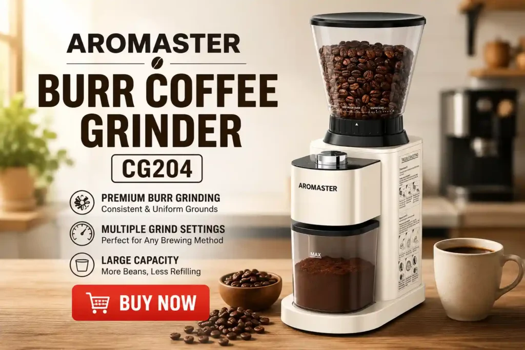 Aromaster Burr Coffee Grinder CG204