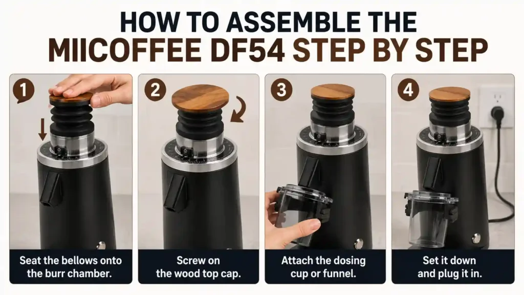 How to Assemble the MiiCoffee DF54 Step by Step