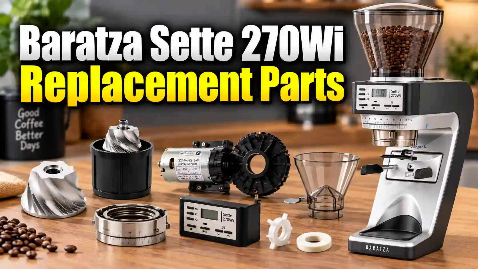 Baratza Sette 270Wi Replacement Parts: Prices, Compatibility & How to Install Them