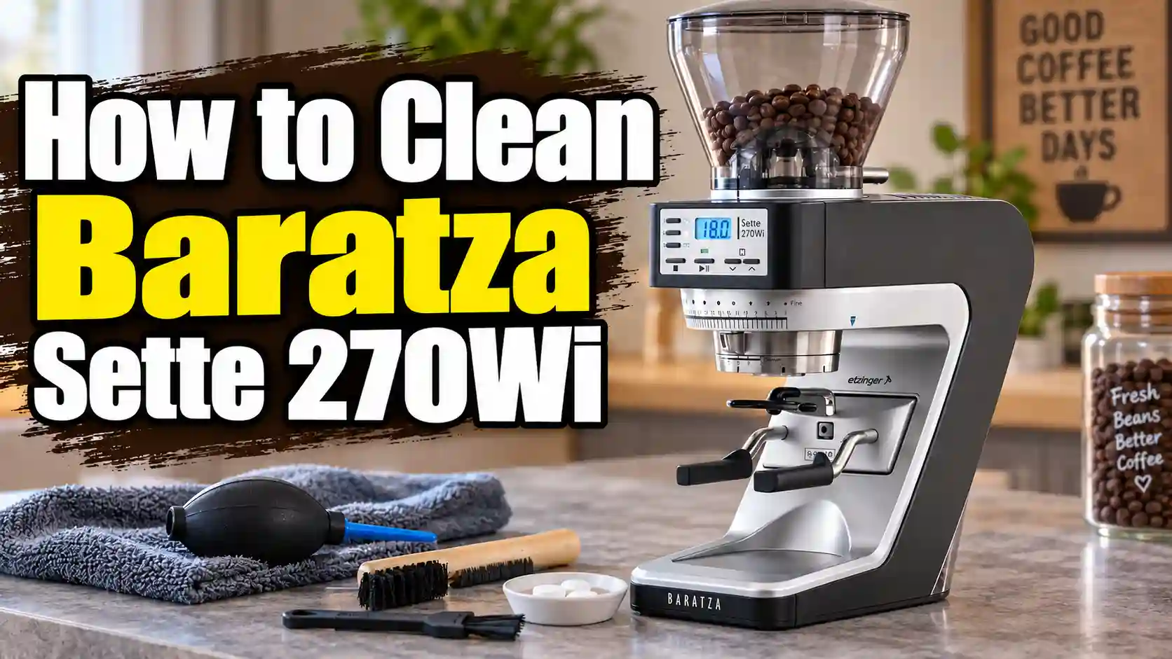 How to Clean a Baratza Sette 270Wi (Burrs, Chute, and Scale Area)