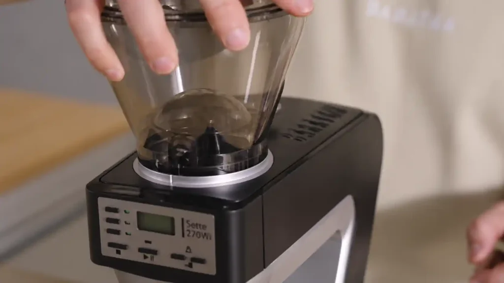 Physical Setup — Hopper, Power, and Portafilter Holder