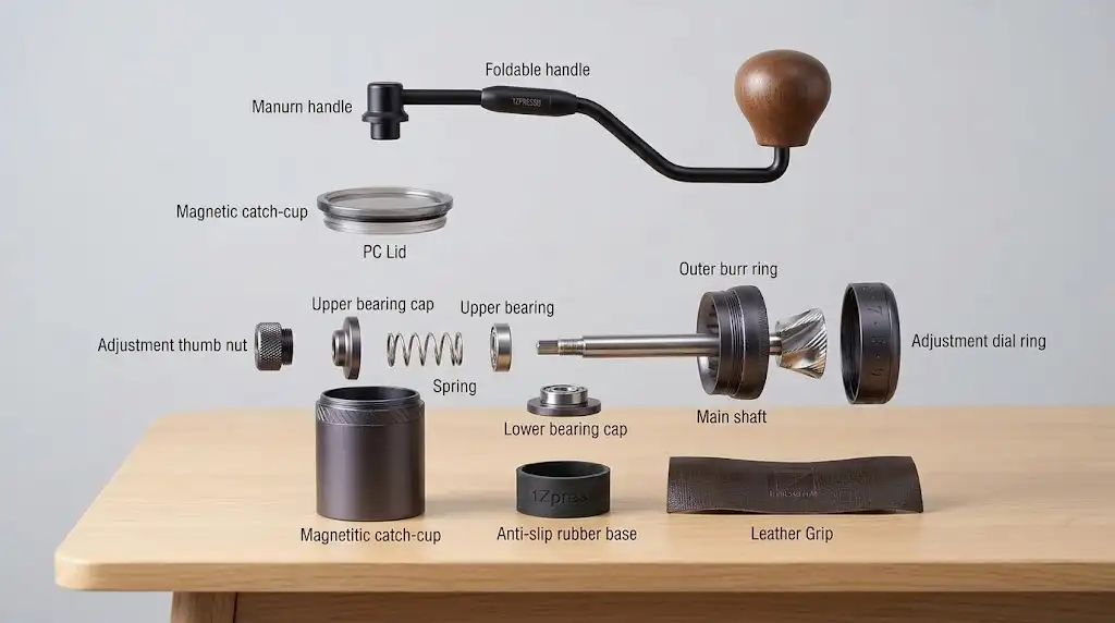 What Replacement Parts Are Available for the 1Zpresso K-Ultra