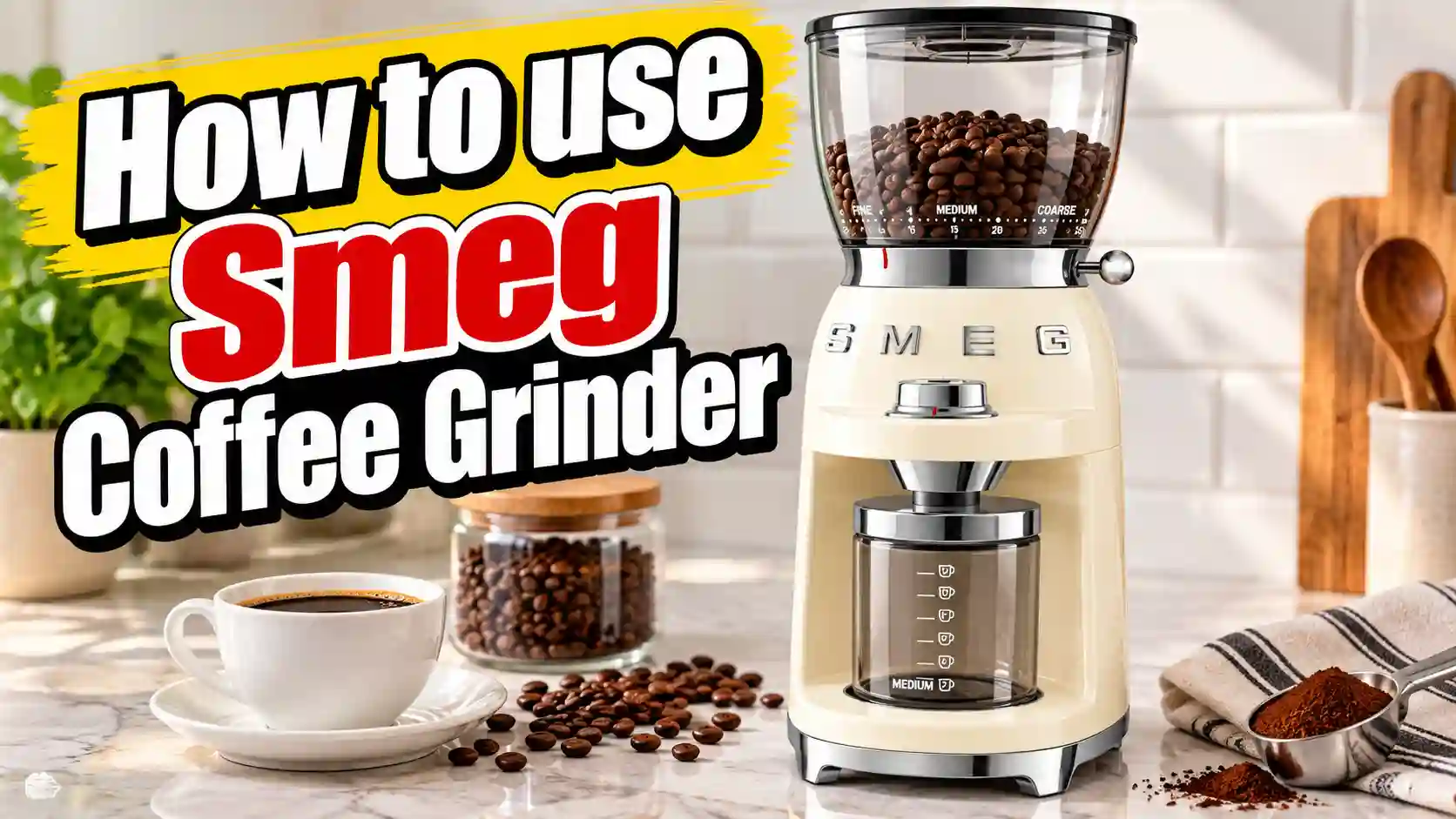 How to Use a Smeg Coffee Grinder (CGF03 & CGF11 Step by Step)