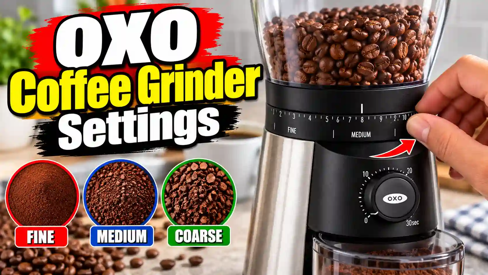 OXO Coffee Grinder Settings: Best Grind Size by Brew Method