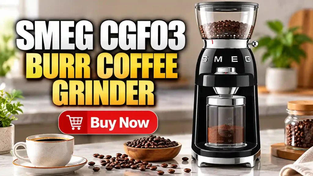 SMEG CGF03 Burr Coffee Grinder